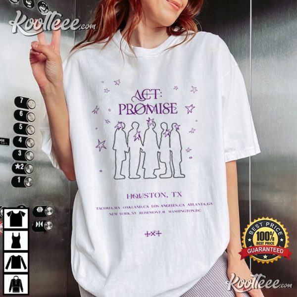 TXT Act Promise Tour Houston TX Kpop T-Shirt