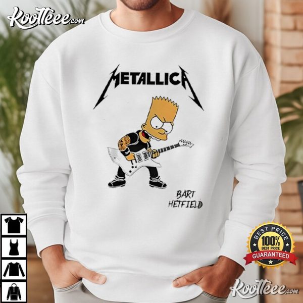 Metallica X The Simpsons Bart Hetfield T-Shirt