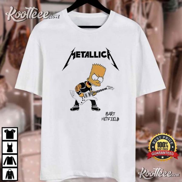 Metallica X The Simpsons Bart Hetfield T-Shirt