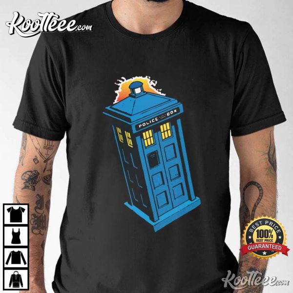 Doctor Who Tardis Police Box Comic T-Shirt