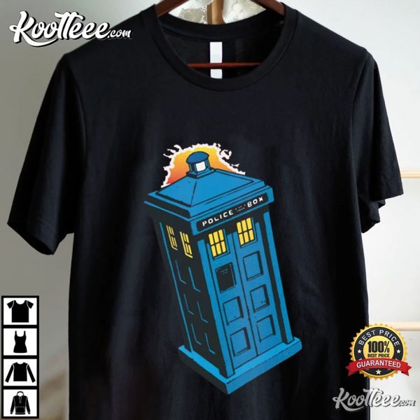 Doctor Who Tardis Police Box Comic T-Shirt