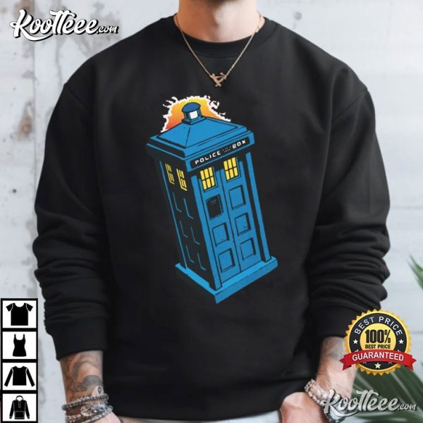 Doctor Who Tardis Police Box Comic T-Shirt