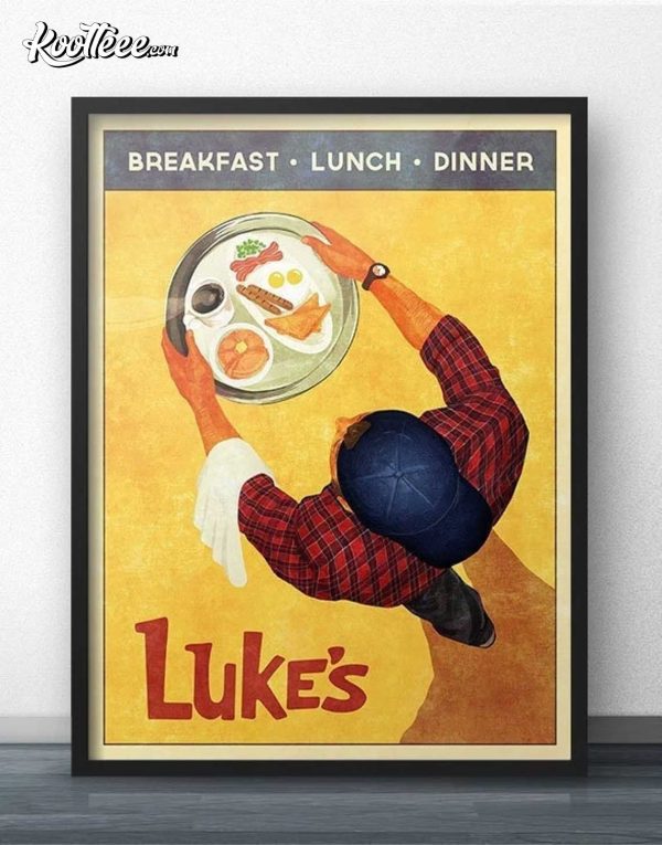 Lukes Diner Gilmore Girls Retro Kitchen Poster