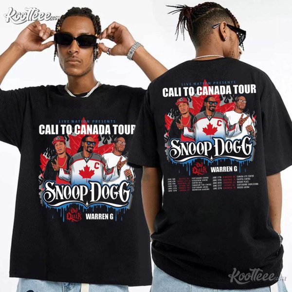 Snoop Dogg Cali To Canada Tour 2024 T-Shirt