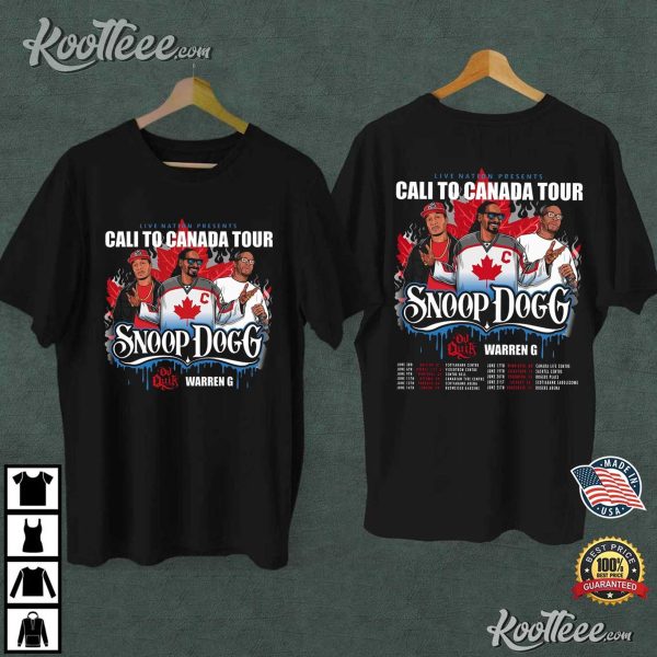 Snoop Dogg Cali To Canada Tour 2024 T-Shirt