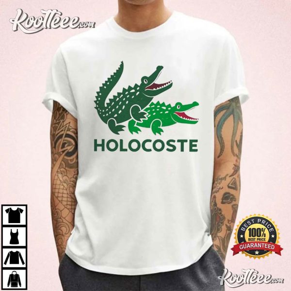 Holocoste Funny Crocodile Lacoste T-Shirt