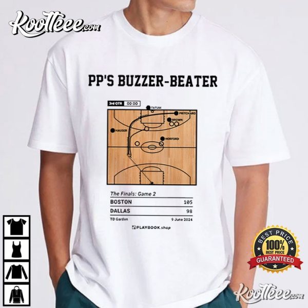 Greatest Celtics Plays PP’s Buzzer-Beater 2024 T-Shirt