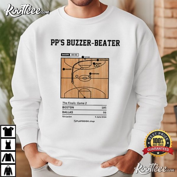 Greatest Celtics Plays PP’s Buzzer-Beater 2024 T-Shirt