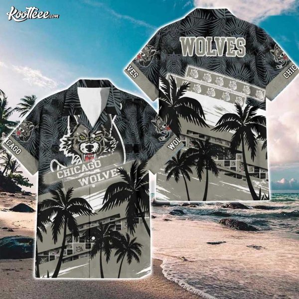 Chicago Wolves AHL Hawaiian Shirt