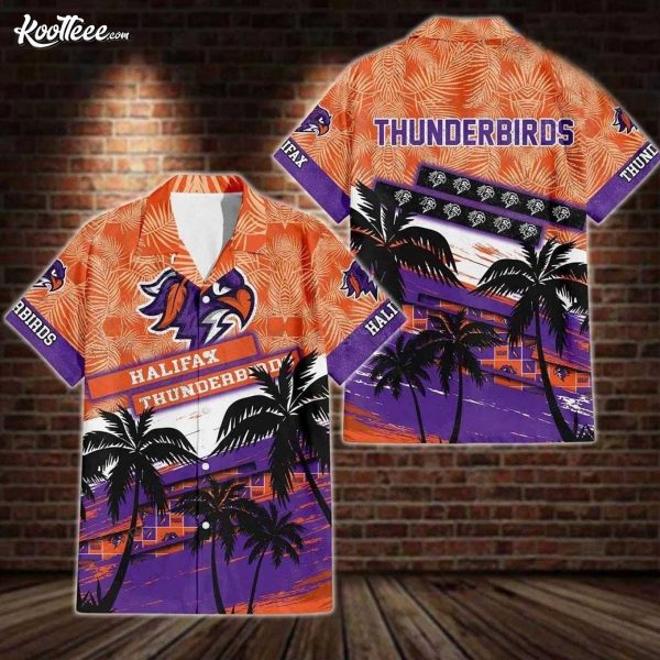 Halifax Thunderbirds Tropical Aloha Hawaiian Shirt