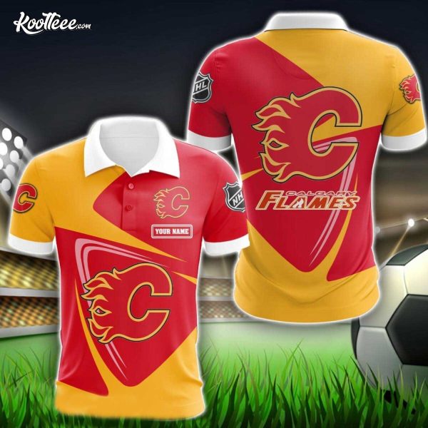 Calgary Flames Sport Gift Custom Polo Shirt