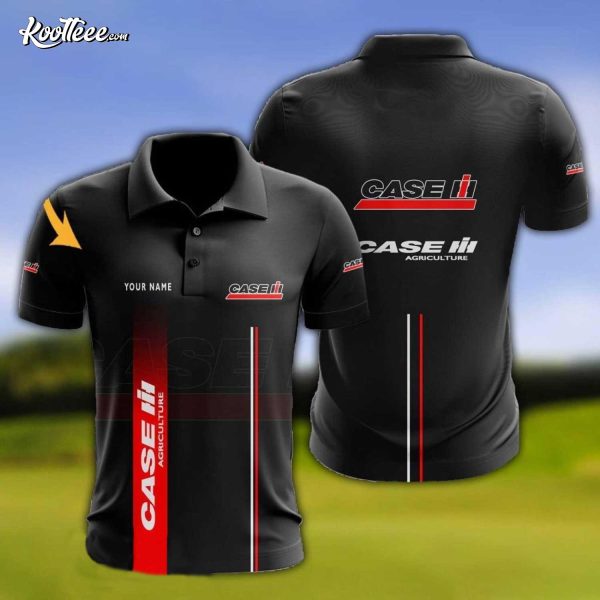 Case IH Personalized Name Black Polo Shirt