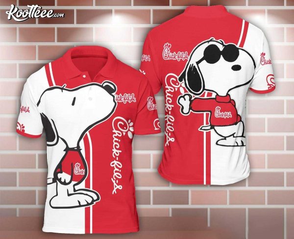 Chick-fil-A Snoopy Kiss Polo Shirt
