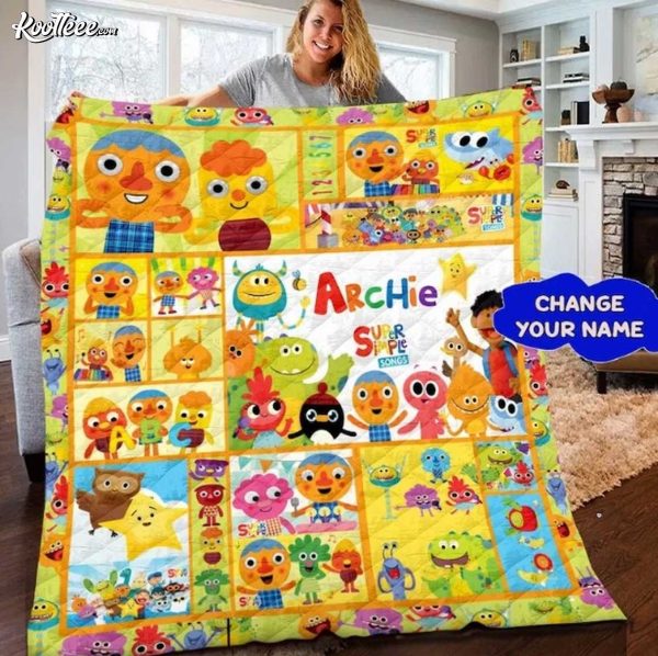 Super Simple Songs Kids Cartoon Custom Fleece Blanket