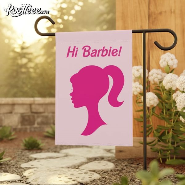 Hi Barbie Garden Decor House Flag