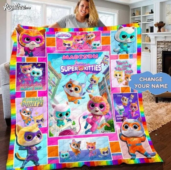 Disney Junior SuperKitties Personalized Blanket