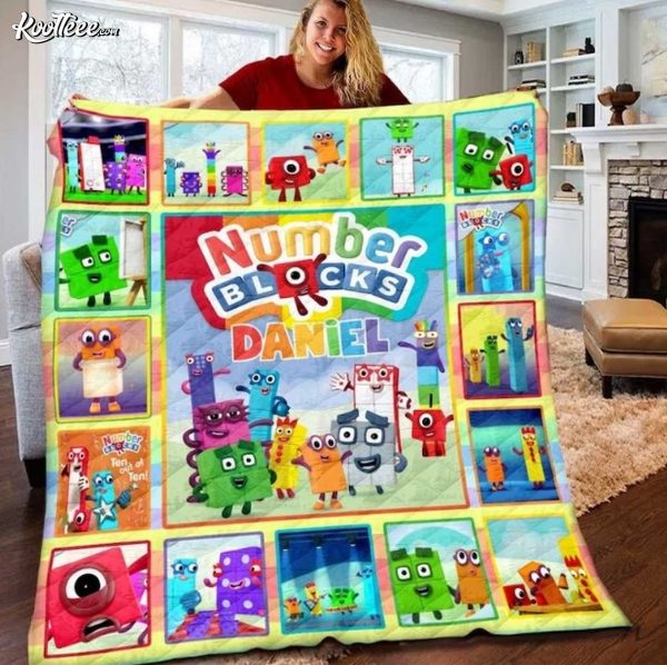 Numberblocks Kids Songs Birthday Gift Personalized Fleece Blanket