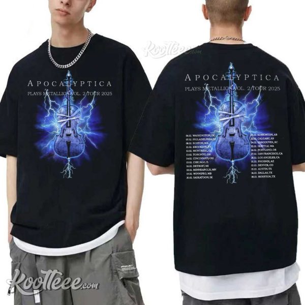 Apocalyptica Band 2025 Tour T-Shirt