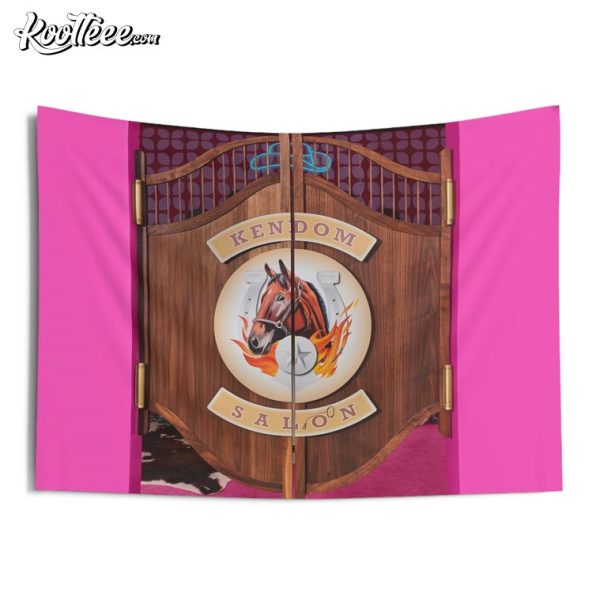 Kendom Saloon Barbie Movie Wall Tapestry