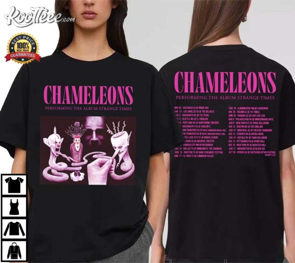 The Chameleons Strange Times 2024 Tour T-Shirt