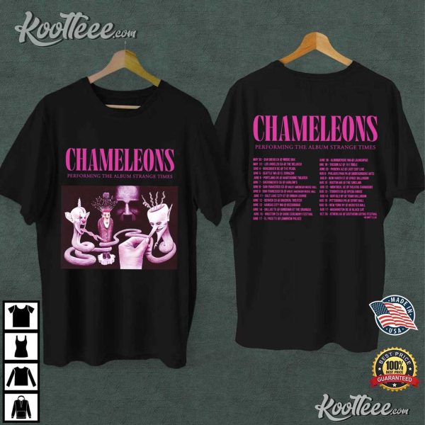 The Chameleons Strange Times 2024 Tour T-Shirt