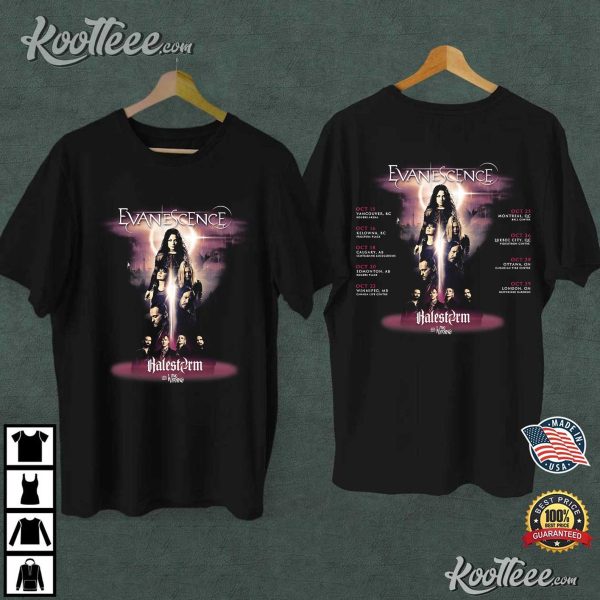 Evanescence Band 2024 Tour T-Shirt