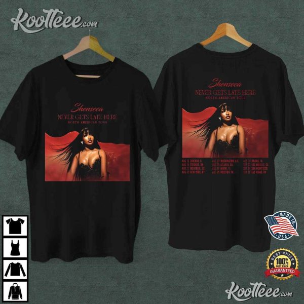 Shenseea Never Gets Late Here 2024 Tour T-Shirt