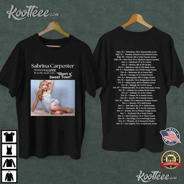 Sabrina Carpenter Short n’ Sweet Tour T-Shirt