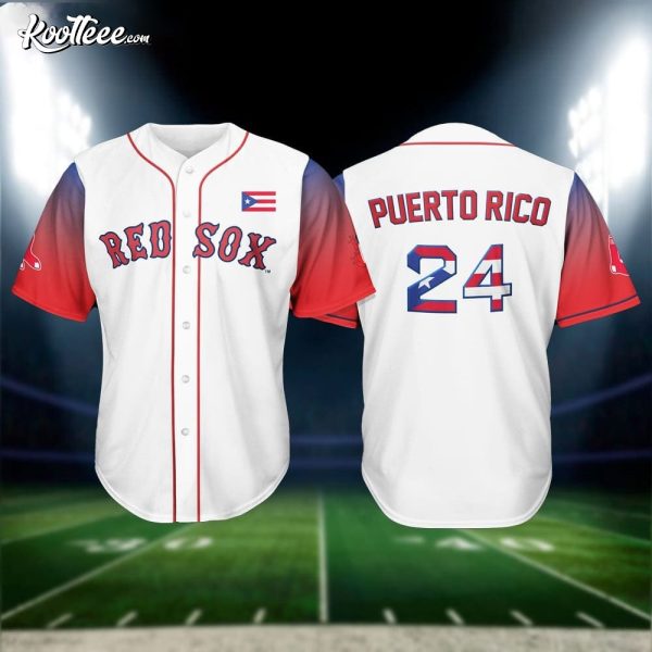 Boston Red Sox Puerto Rican Celebration 2024 Gift Baseball Jersey