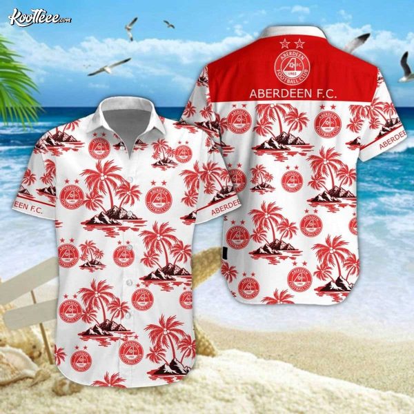 Aberdeen FC SPFL Hawaiian Shirt And Shorts