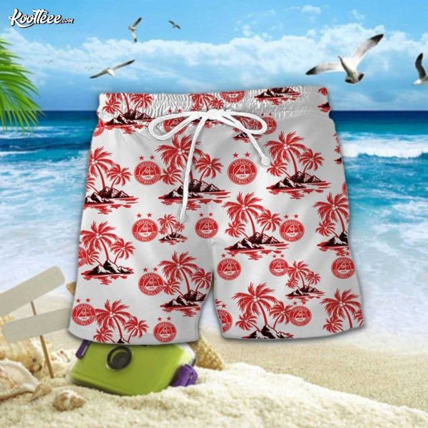 Aberdeen FC SPFL Hawaiian Shirt And Shorts