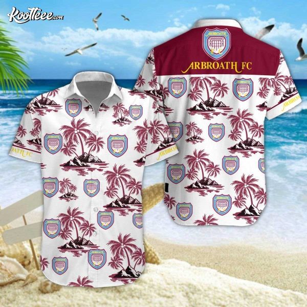 Arbroath FC SPFL Hawaiian Shirt And Shorts