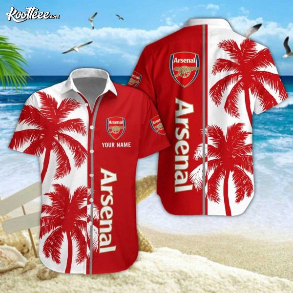 Arsenal Personalized Summer Hawaiian Shirt And Shorts