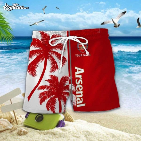 Arsenal Personalized Summer Hawaiian Shirt And Shorts