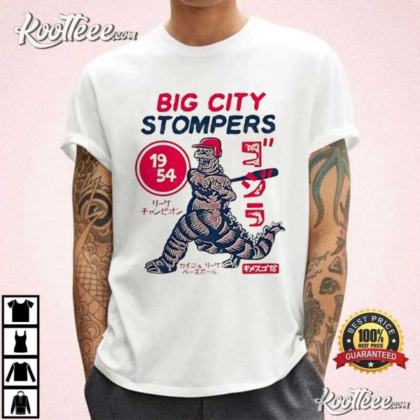 Big City Stompers Baseball Dinosaur T-Shirt