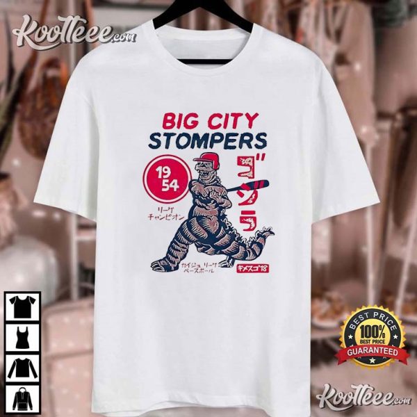 Big City Stompers Baseball Dinosaur T-Shirt