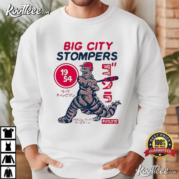 Big City Stompers Baseball Dinosaur T-Shirt