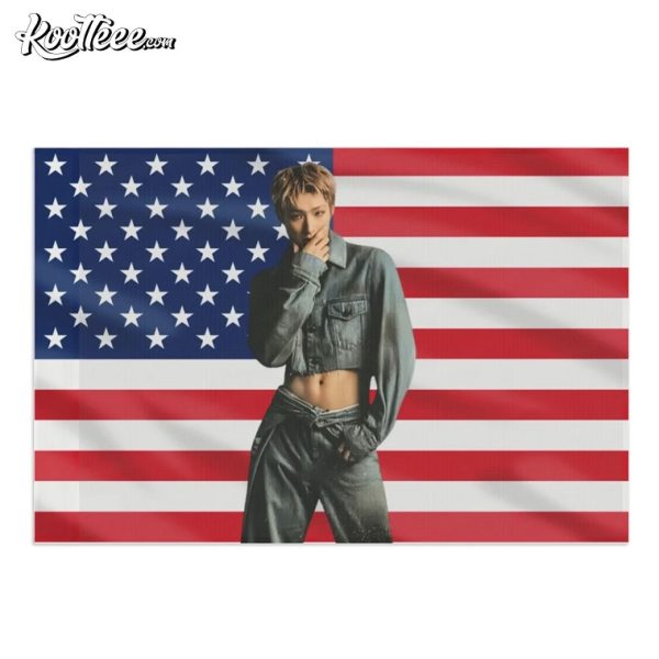 Mingi Ateez American Flag