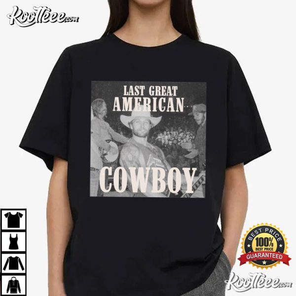 Noah Le Gros Last Great American Cowboy Zach Bryan Concert T-Shirt