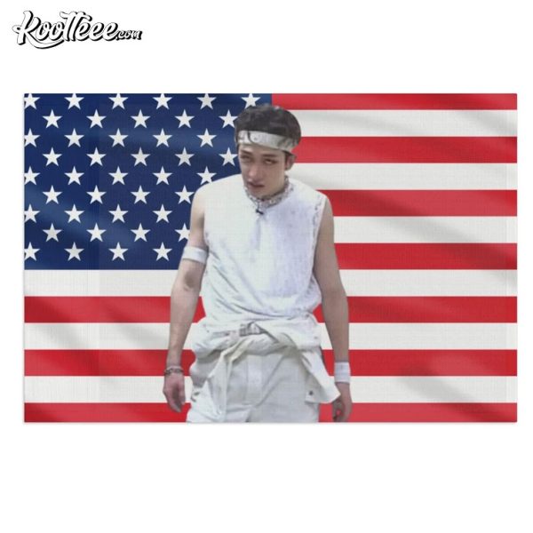 Bang Chan Stray Kids Meme American Flag