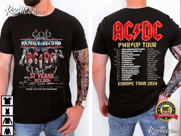 ACDC Band Pwr Up Tour 2024 T-Shirt