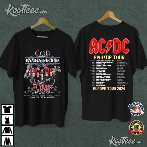 ACDC Band Pwr Up Tour 2024 T-Shirt