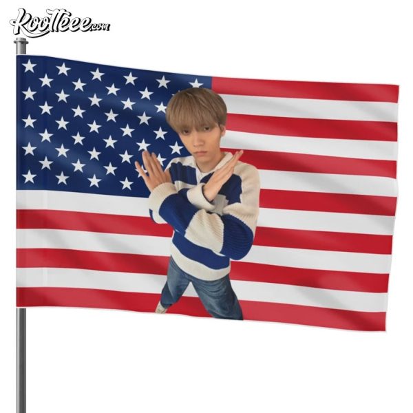 Soobin TXT NO Meme American Flag