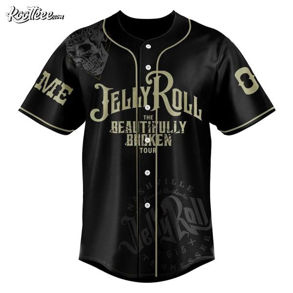 Jelly Roll The Beautifully Broken Tour Personalized Baseball Jersey