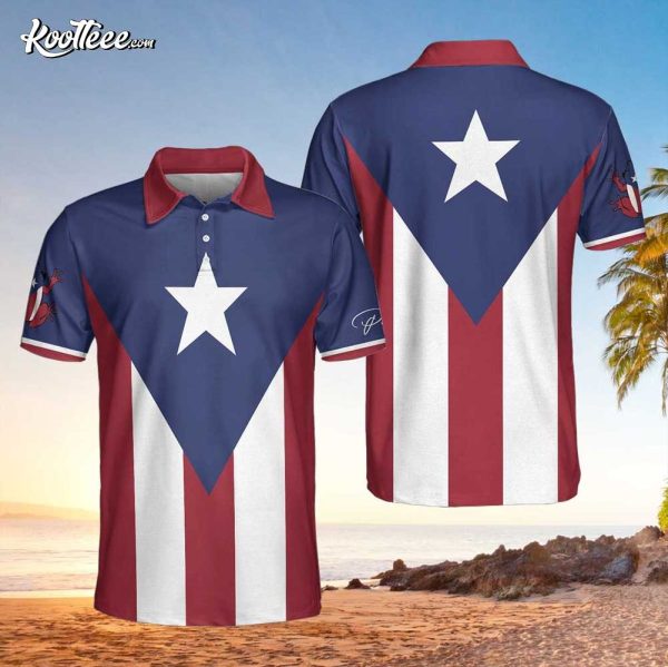 Puerto Rico Flag Polo Shirt