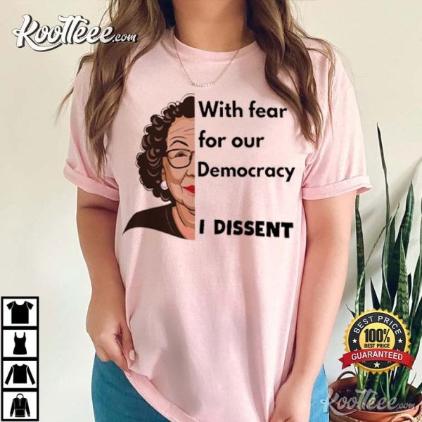 Political Activism Justice For Democracy RBG Dissent T-Shirt