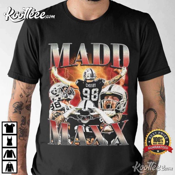 Maxx Crosby Madd Maxx Vintage 90s T-Shirt