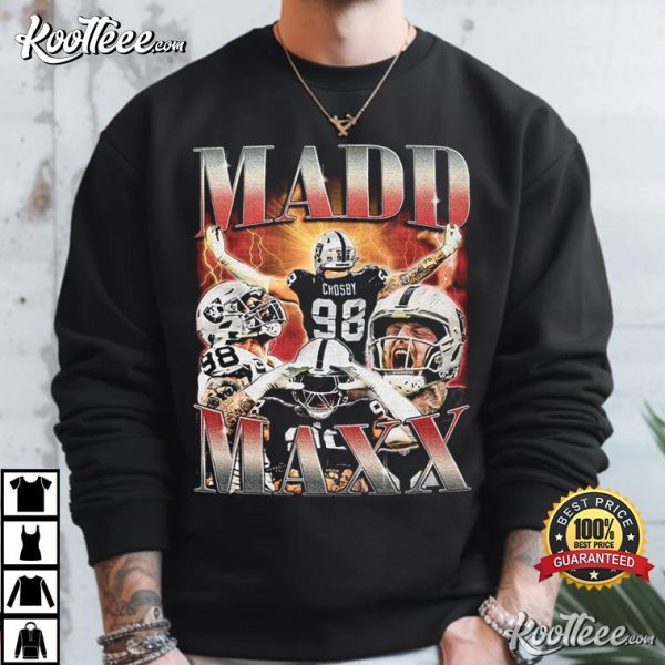 Maxx Crosby Madd Maxx Vintage 90s T-Shirt