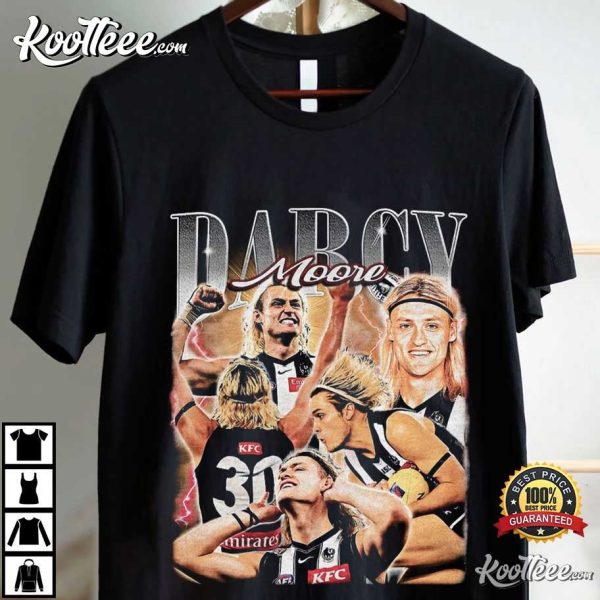 Darcy Moore Collingwood Magpies Football AFL Vintage T-Shirt