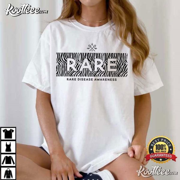 Rare Disease Awareness Medical Zebra Chronic Illness T-Shirt